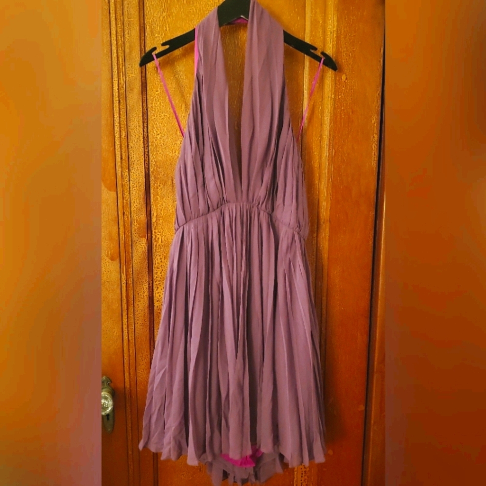 Halston Heritage | Pleated Halter Dress